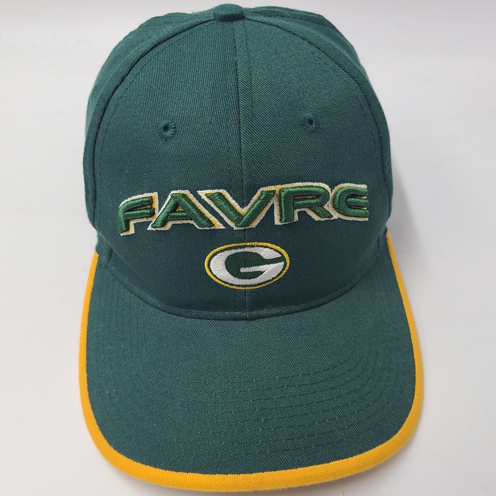 Vintage Green Bay Packers Hat Adjustable Drew Pearson Green NFL Brett Favre Men